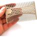 Comb Stainless Steel Beard Comb Stainless Steel Men Beard Comb Credit Card Size Easy to Carry Beard Straightener wooden comb - Buy Online on SooperMarket.com