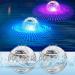 Antyingkai 2 piece of floating pool lighting solar solar floating light LED pool lighting floating waterproof LED pool light pool light water light for garden pond party pool accessories