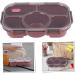 Alipis Box Portable Food Accessory Multi-Function Case Supply Lunch Convenient Bento Household Red 28.5X19X6.5CM - Buy Online on SooperMarket.com