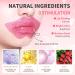 20 Pcs Lip & Eye Masks Set - 24K Gold Gel Under Eye Patches & Cherry Blossom Lip Masks for Fine Lines & Dark Circles - Perfect Birthday Gift for Women - Buy Online on SooperMarket.com