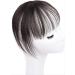 100% Real Human Hair Mini Fringe 3D Clip in Air Bangs Topper Cover fof Women Natural Looking One Piece Clip in Fringe Air Bangs Hair Extensions/909 - Buy Online on SooperMarket.com
