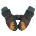 XIAOHAWANG Kids Ski Gloves Baby Boys Winter Dinosaur Glove Toddler Girls Waterproof Mittens 2-8 Years Blackish Green 2-4 Years