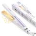 Locks 2 in 1 smooth iron 20s quick heating titanium plates ion flat iron for a smooth style 3D floating panel prevents hair pulling with LCD display 130 C-230 C white-1