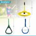 Three-Piece Ninja Line Accessories Set: Durable Ring, Triangle, and Wheel - Ninja Warrior Training Equipment for Obstacle Course - Buy Online on SooperMarket.com