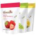 Freeze dried fruit, Variety Pack 3 Packs. Freeze dried strawberry, no sugar added grapes and mangoes. Natural freeze dried fruit crispy fuits and delicious. Fruit chips healthy for adults and kids