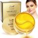 Eyes pads eye mask against dark circles tear bags wrinkles and swelling - 60 pieces of 24k gold eye pads with hyaluron & collagen for anti -aging