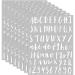 8 Sheets Vinyl Alphabet Letter Sticker Cursive Alphabet Letter Script Pantry Labels Self-Adhesive Vinyl Sticker for Scrapbooking Mailbox Kitchen Signs Grad Cap Containers Jar Labels (White 1 Inch) White 1 Inch