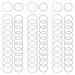 Nydotd 180 Pieces Hair Rings Braid Rings Hair Loop Clips Hair Hoops, Women Fashion Hip-Hop DIY Braid Rings Hair Clip Accessories for Dreadlocks (12mm+14mm, Silver) 12mm+14mm Silver