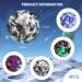 Astro Jump Ball Set - 4 Moon Bouncy Balls for Kids | Space Theme 7cm High Jump Rubber Balls | Perfect Gift for Children - Buy Online on SooperMarket.com