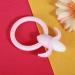 Infant Silicone Teether - BPA Free Soft Pink Teething Toy for Toddlers | Safe Chewing & Soothing Solution - Buy Online on SooperMarket.com