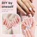 Greoer French Tip Stamper Kit 2 Pieces Clear Nail Art Jelly Stamper with 2 Pieces Scrapers Long Short Soft Silicone Jelly Stamper for Nails French Nail Line Tools for French Manicure DIY Salon - Buy Online on SooperMarket.com