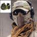 Buy Aoutacc Foldable Airsoft Mask - Half Face Mask with Ear Protection for War Games Hunting & Paintball - International Shipping Available - Buy Online on SooperMarket.com
