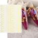 Dornail 6 Sheet Metallic Nail Stickers - Self-Adhesive Gold, Silver, Rose Gold Curve Stripes for Nail Designs and Art Decorations - Buy Online on SooperMarket.com