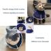Soft Nonwoven Fabric Cat Cone Collar - Adjustable Recovery Elizabethan Collar for Cats, Kittens, and Puppies - Effective Solution to Stop Licking and Head Scratching - Prevent Infections - Medium Size - Buy Online on SooperMarket.com