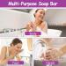 Lavender Soap Natural Lavender & Loofah Soap Bar Handmade Organic Soap Vegan Cruelty Free No SLS or Parabens Smooth Skin Acne Soap for Face and Body - Buy Online on SooperMarket.com