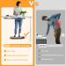 Standing Desk Mat Balance Board with Rollerball  Wooden Wobble Anti Fatigue Mat Ergonomic Design  Office Comfort Floor Mat to Relieve Foot  Knee  and Back Pain  Non-Slip Bottom A: Medium Black ( 21 Inch ) - Buy Online on SooperMarket.com