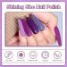 Shining She Nail Polishes Set - 6 Colors Purple Wisteria Rose Purple Polish - Soak-Off UV/LED Gel - Perfect Gift for Nail Art - 8ML - Buy Online on SooperMarket.com