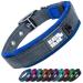 Black Rhino - The Comfort collar super soft neoprene posted dog collar for all dog breeds - highly contaminable adjustable reflective weatherproof (XL sport blue/gray) sport blue/gray XL XL
