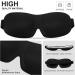 Relax Melodies Blackout Eye Mask 2 Pack - Adjustable 3D Contoured Cotton Sleeping Mask for Men and Women - Ideal for Travel - Purple & Black - Buy Online on SooperMarket.com