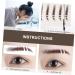 Baluue 30 Pcs Eyebrow Stickers Brown Eyebrow Sticker Makeup Stickers Brown Eyebrow Tattoos Eyebrows Soy Ink - Buy Online on SooperMarket.com