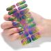 Buy Stick-On Nail Polish Stripes - Full & Half Hardened Gel Glitter & Marble Designs - ZE0242 | International Shipping Available - Buy Online on SooperMarket.com