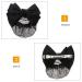 KALLORY French Barrette Hair Bun Net Mesh Cover Bowknot Hair Clip for Women (Black) - 11.5*7cm - Buy Online on SooperMarket.com