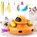 Dreamon 4 in 1 cat toy electrically - interactive cat toy self -employment cat toy toy intelligence with 5 replacement spring toy & USB
