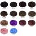 REECHO Space Bun Hair Pieces 2 PCS Mini Claw Clip in Messy & Cat Ears Fake Hair Bun Extensions Wig Accessory Updo Hairpieces for Women Girls (Pack of 2-3" Straight Natural Black) Pack of 2 - 3" Straight Natural Black - Buy Online on SooperMarket.com