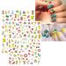 Summer Ocean Nail Art Stickers - 12 Self-Adhesive Decals for Fish, Beach, Turtle, and Whale Designs | Nail Supplies for Unique Nail Art Decor - Buy Online on SooperMarket.com