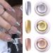 Gorvalin 3P Metallic Gel Nail Polish  3D Gold Silver Rose Gold Painted UV Nail Art Painting Liner Gel for Cyber Punk French Acrylic Nail Painting Drawing Nail Design Gel for Nail Art (Need UV Light) 3 color