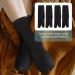 Holibanna Tabi Socks - 2 Pairs Black Cotton Toe Socks for Sandals | Casual Kimono Style | Free Shipping - Buy Online on SooperMarket.com