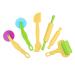 Kare & Kind Set of 6pcs Smart Dough Tools Kit (Rollers and Cutters)
