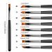 Premium HanyoSheng 8-Piece Nail Art Brush Set - Floral & Gradient Designs for Professional DIY Nail Art - Buy Online on SooperMarket.com