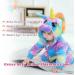 Doladola Baby Unicorn Romper | Flannel Animal Hooded Jumpsuit | 18-24 Months | Multicolor | Infant Outfit - Buy Online on SooperMarket.com