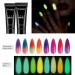Monochrome Nail Extension Starter Set | Glow-in-the-Dark Gel & Rhinestone Glitter for Beginners - Nail Art Design #03 - Buy Online on SooperMarket.com