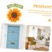 Zerodeko Fall Decor Home D cor Pendant Iron Welcome Card Sunflower 3d Front Door Wreath Sunflower Door Plaque - Buy Online on SooperMarket.com