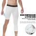 Runhit Men's One Leg Compression Tights 3/4 Length - White Medium - Buy Online on SooperMarket.com