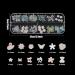 3D Nail Charms 2 Boxes Multi-Shape Aurora Bow Butterfly Bear Flower Nail Art Charms Nail Pearls Rhinestones Gems Nail Art Chains for Nail Art Decoration DIY Crafts (C) - Buy Online on SooperMarket.com