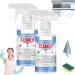 Household Air Conditioner Cleaner Air Conditioning Filter Cleaning 60ml Air Conditioner Foam Coil Cleaner Multipurpose Cleaner Stain Remover for Home Quickly with No Rinse (2Pcs)