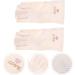 Exceart UV Nail Lamp Gloves - Cotton Finger Gloves for Women Manicure | UV Protection Hand Gloves in Flesh Color - Buy Online on SooperMarket.com