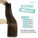 Buy Youngsee Tressen Real Hair Extensions - Dark Brown Ombre 45cm - 100g Remy Weft - International Shipping - Buy Online on SooperMarket.com
