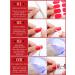 Kalolary 32PCS Gel Nail Polish Strips - Bright Red | Adhesive Full Wrap Sticker with Nail File | Waterproof & Long-Lasting | UV/LED Lamp Required - Buy Online on SooperMarket.com