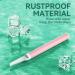 Premium Dermaplaning Tool for Women | Exfoliate Peach Fuzz & Dead Skin | Durable Eyebrow Razors with 4 Blades | Perfect Christmas Stocking Stuffer Gift - Pink - Buy Online on SooperMarket.com