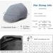 Jeff & Aimy Men's Cotton Flat Cap Ivy Gatsby Newsboy Hat - Grey, Medium-Large - Buy Online on SooperMarket.com