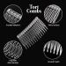 Set of 4 Tort Plain Hair Combs 7cm French Side Combs - White | Strong Hold Hair Clips for Girls & Women - Buy Online on SooperMarket.com