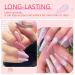 Saviland Poly Nail Gel Kit - Pink Series 7 Colors Nail Extension Set with 48W Nail Lamp and Manicure Tools - for Salon Quality Nails at Home - Buy Online on SooperMarket.com