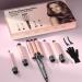 5 in 1 Wand Curling Iron Set - Interchangeable Ceramic Curlers Dual Voltage Hair Waver & Quick Heating Tool - Perfect for International Shipping - Buy Online on SooperMarket.com