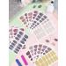20 Sheets Nail Polish Stickers - Kalolary Full Wraps & Nail Files | Self-Adhesive Gel Nail Strips for Women & Girls - Fast International Shipping - Buy Online on SooperMarket.com