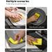 ARCLIBER Cellulose Heavy Duty Kitchen Sponges - 6 Pack, Multicolor - Scrub Tough Messes Without Scratching - Buy Online on SooperMarket.com