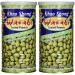 Khao Shong peanuts with Wasabi crisp peanuts in a sharp dough coat medium sharpness crispy snacks for on the go (1 x 350 g can) (pack with 2) 350 g (2 -pack) peanuts with wasabi